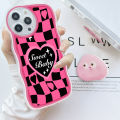 AMORVOR for OPPO F7 / F7 Pro Back Cover (With Free Holder) Love Heart Soft Wavy Phone Case Camera Protection Mobile Cover. 