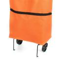 Foldable Shopping Pull Cart Trolley With Wheels Shopping Bags Reusable Large Waterproof Handbag. 