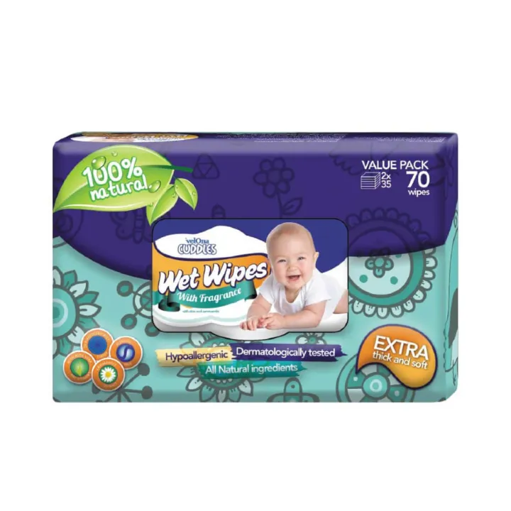 Velona Cuddles Wet Wipes (With Fragrance)