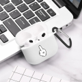 NEW Anrushide Cartoon Character Gesture Simple Cute Airpod Case Cool Earphone Luxury Cover for AirPods 2 3 Pro 2nd Generation Case Gift for Girl Boy. 