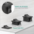 Mini Rocker Switch, 2Pin 2 Position Switch Rocker On/Off Appliance Toggle Switch Snap Boat Rocker Switch 6A 250V 10A 125V Black for Car Auto Boat Household Appliances. 