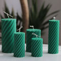 3D Spiral Cylinder Candle Mold Silicone, DIY Screw Pillar Candle Molds for Candle Making Aroma Soy Wax Handmade Soap Polymer Clay Plaster Epoxy Resin, Silicone Moulds for Home Decor Gifts. 