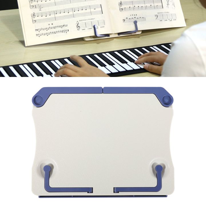Tabletop Instrument Rack Folding Tabletop Music Stand ABS Sheet Music Holder Applicable for ...
