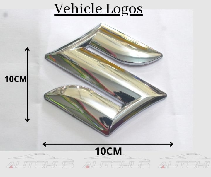 SUZUKI CHROME EMBLEM MARK LOGO BADGE(large Size)