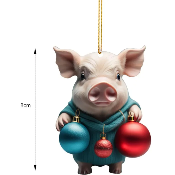 Pig-shaped%20Christmas%20Pendant%20Christmas%20Pig%20Ornament%20Cute%20Cartoon%20Xmas%20Tree%20Hanging%20Decor%20for%20Festive%20Home%20Decoration%20Pig-themed%20Christmas%20Hanging%20Ornament%20-%20Image%202
