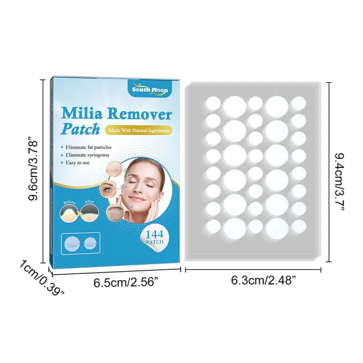 144pcs%20Milia%20Spot%20Patch%20Helps%20Dissolve%20Reduce%20Milia%20Hydrocolloid%20Acne%20Pimple%20Patch%20for%20Cover%20Zits/Pimples%20and%20Blemishes%20-%20Image%205