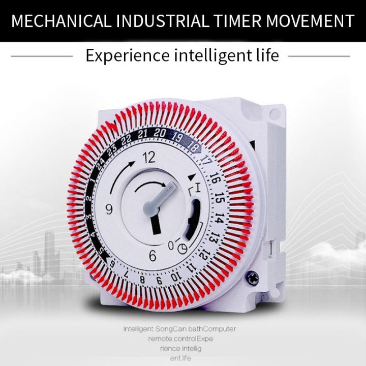 Mechanical Timer 250V Time Counter Reminder 15min 24h Kitchen Countdown  Saving Controller Industrial Timing Switch