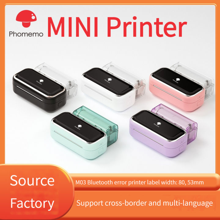 Portable Printer 304dpi Thermal Printer Wireless Photo Printer 80mm Paper For Home School