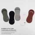 【WEJA】5 Pair Men Is Spring Summer Alphabet Slogan Popular Fashion Trend Comfortable College Prevent Heel Drop Wind Boat Weekend Socks. 