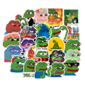 20/40/60 pcs of PEPE the frog stickers Meme stickers Funny stickers. 