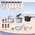Kids Pretend Kitchen Kitchen Accessories Set Mini Utensils and Cooking Tool Pretend Cooking Toy for Children Party Favors Girls Boys. 