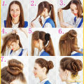 Hair Donut Small Bun Maker Ring Style Doughnut Shaper Chignon Former for Creating Up do Black Endless Beauty EB-FA. 