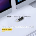 Yellow Tip 4.0x1.7 mm Male Plug to 5.5x2.1mm Female Jack DC Connector Black. 