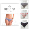 Amara Classic - 3 pack Women's Underwear (Printed Design ). 