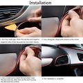 Car Air Outlet Steering-Wheel Interior Decoration Mouldings Line Strips For Hyundai solaris accent i30 ix35 i20 elantra santa fe. 