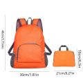 Zipper Foldable Backpack Casual School Bag Large Capacity Lightweight Nylon Bag Shoulders Bag Solid Color Sport Shoulder Bag Outdoor. 