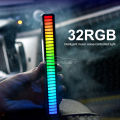 Geepact RGB Pickup Light Rechargeable Car Mounted Music Spectrum Light Voice Control Rhythm Light Car Ambience Light Desktop Light Net Red Light Creative Music Spectrum Rhythm Lamp. 