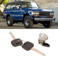 Fuel Door Lock Cylinder & Key Replacement Silver for Toyota Land Cruiser FJ60 FJ62 1980-1990. 