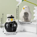 2Pcs Ceramic Penguin Salt And Pepper Shaker Cartoon Spice Container Wedding Party Favor Tabletop Animal Decoration Spice Jar. 