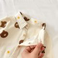 Casual Cute Bear Autumn Baby Boys Girls Rompers Long Sleeve Infants Clothing Unisex. 