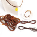 2 Meters Genuine Leather Cord 1.5-10mm Round/Flat Strand Cow Leather Rope Fit Necklace Bracelets DIY Jewelry. 