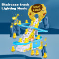 Duck Climbing Stairs Track Toy Children's Electronic Educational Toy Baby LED Lights Music Roller Coaster Boy Girl Tiktok Mainan Kanak 鸭子爬楼梯玩具. 