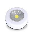 COB LED Cordless Stick Tap Wardrobe Touch Light Lamp 3W Battery Powered Kitchen Cabinet Closet Push Tap Home Stick On Lamp Blub. 