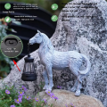 Horse Statue with Solar Lantern Figures for Garden Yard Decoration B. 
