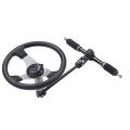 Go Kart Steering Wheel Kit UTV Steering Wheel Assembly Kit Metal Universal Fit Enhanced Driving Experience for 110cc 125cc 140cc 150cc Vehicles. 