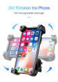 【Fast Delivery 1-4 day】Universal Motorcycle Bike Phone Mount Waterproof Shockproof 360° Rotation Adjustable Handlebar Telescopic Holder 4.7-6.5" Anti-Slip Quick Release For iPhone Samsung Huawei GPS. 