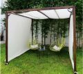 【BestGO】Mesh Canopy Awning Privacy Screen Window Cover 90% UV Blocking Hot Resistant Protection Shelter for Gazebo Patio Garden Outdoor Greenhouse Flower Barn Kennel Fence White. 