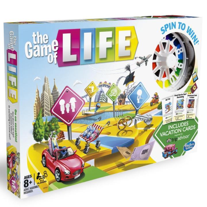 The Game of Life Board Game - Holiday Edition - Spin to Win - 2 to 4 Players Board Games - Ages 8+ by ZinZen