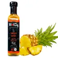 Hotzy 250ml Snake Bite Hot Sauce made with Pineapple- A rich pineapple based Hot sauce made with Scotch Bonnet Nai Miris. 