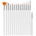 Professional Nail Art Brush Set (15 pieces). 