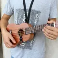 POLOSPORT Accessories Black Adjustable New Four String Nylon Guitar Ukulele Strap Hook Guitar Belt. 