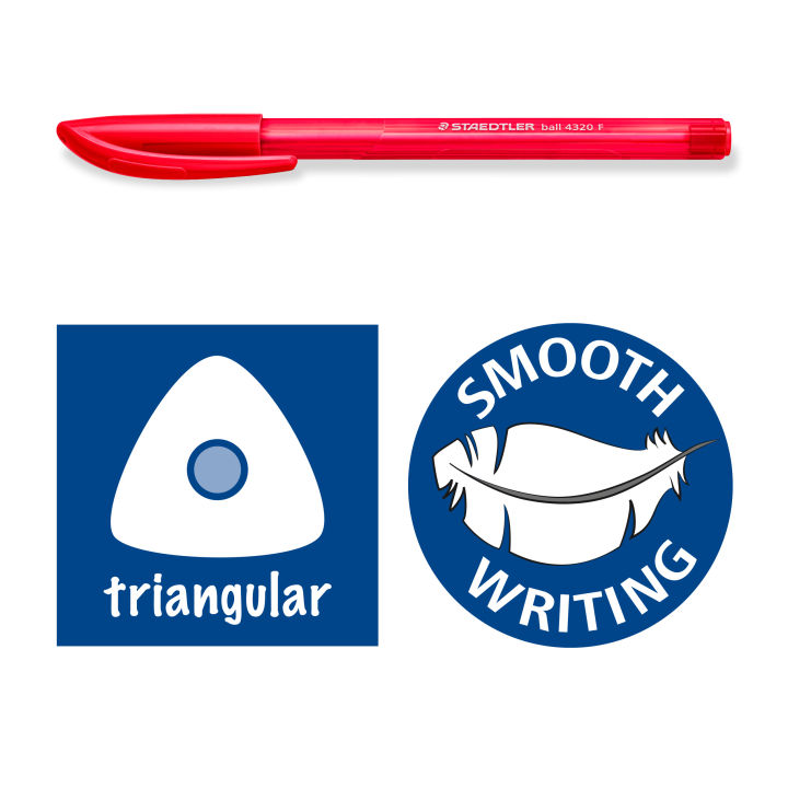 STAEDTLER® ball 4320 F Triangular Ballpoint Pen