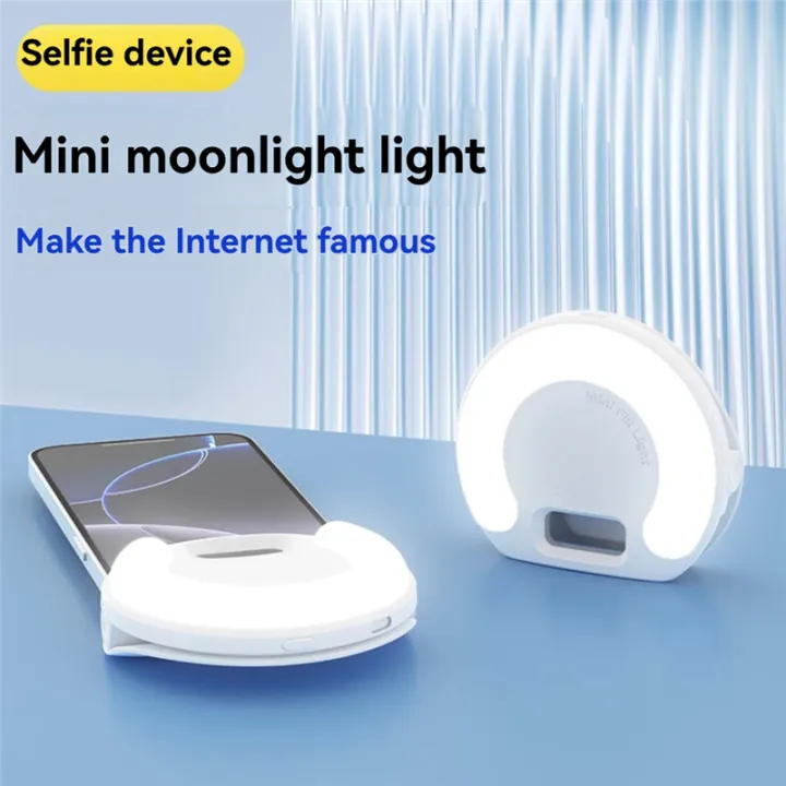 Ringlight%20Selfie%20Light%20Clip%20onLight%20forMobile%20Phone%20Light%20Ring%20Video%20Photo%20Lamp%20Flashlight%20Back%20Light%20USB%20Charge%20B%20-%20Image%204