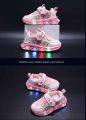 Disney Girls LED Light Shoes Sneakers Frozen Elsa Princess Babie. 