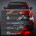 【Miga Plaza】NT| 1 Piece Universal Accessories Car Front Windshield Sticker and rear windshield modified decoration 3.5D carbon fiber stickers Auto Rear Window Cover Decal Styling. 