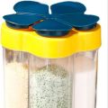 5 In 1 Travel Spice Containers, Shaker Jars, Clear Plastic Container Jars With Labels, Airtight Cap, Pour/Sift Shaker Lid, Perfect For Bbq, Camping, Hiking, Barbecue, Travel And Kitchen. 