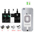 Micro USB Type C Universal Fast Wireless Charger adapter For Samsung huawei For iPhone For Android Qi Wireless Charging Receiver. 