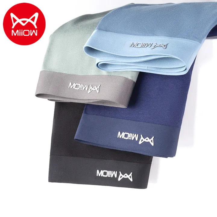 Miiow 3Pcs Cotton Chinese Style Men's  ShortsAcid  Crotch   Shorts L-5XL