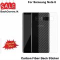 Samsung Galaxy Note 8 / Note8 Back Sticker / Carbon Fiber Screen Protector. 