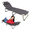 Portable Camping Bed Alloy Folding Camping Cot Comfortable Stable for Road Trip. 