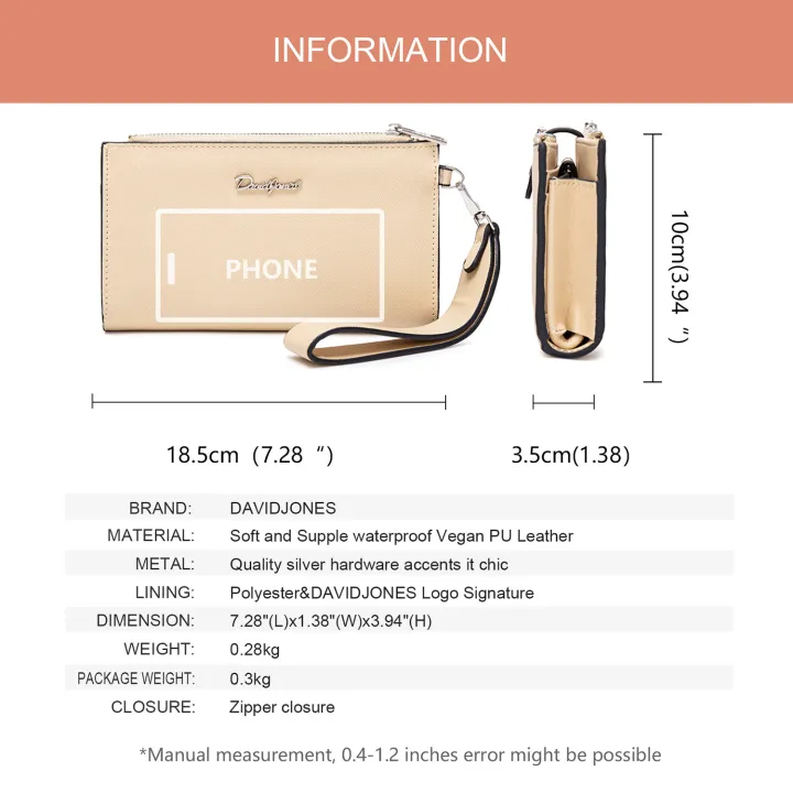 David%20Jones%20Paris%20women%20wallet%20pu%20leather%20female%20wristlet%20handbag%20small%20lady%20purse%20-%20Image%204