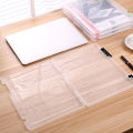 Practical A4 Transparent File Storage Box Clear Plastic Document Cases Desk Paper Organizers. 
