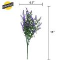 Artificial Flowers Bouquet UV Resistant Shrubs Plants Plastic Home Garen Decors. 