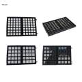 Diamond Gemstone Display Tray Multigrid Showcase Portable for Store Show white 70 grid. 