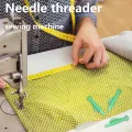 5 Pcs Mini Sewing Machine Needle Threader With Hook Plastic Needle Insertion Tool Elderly Quick Automatic Changer Craft Accessories. 