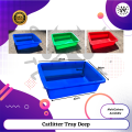 Catlitter Tray Deep Tough Plastic Assorted Colours. 
